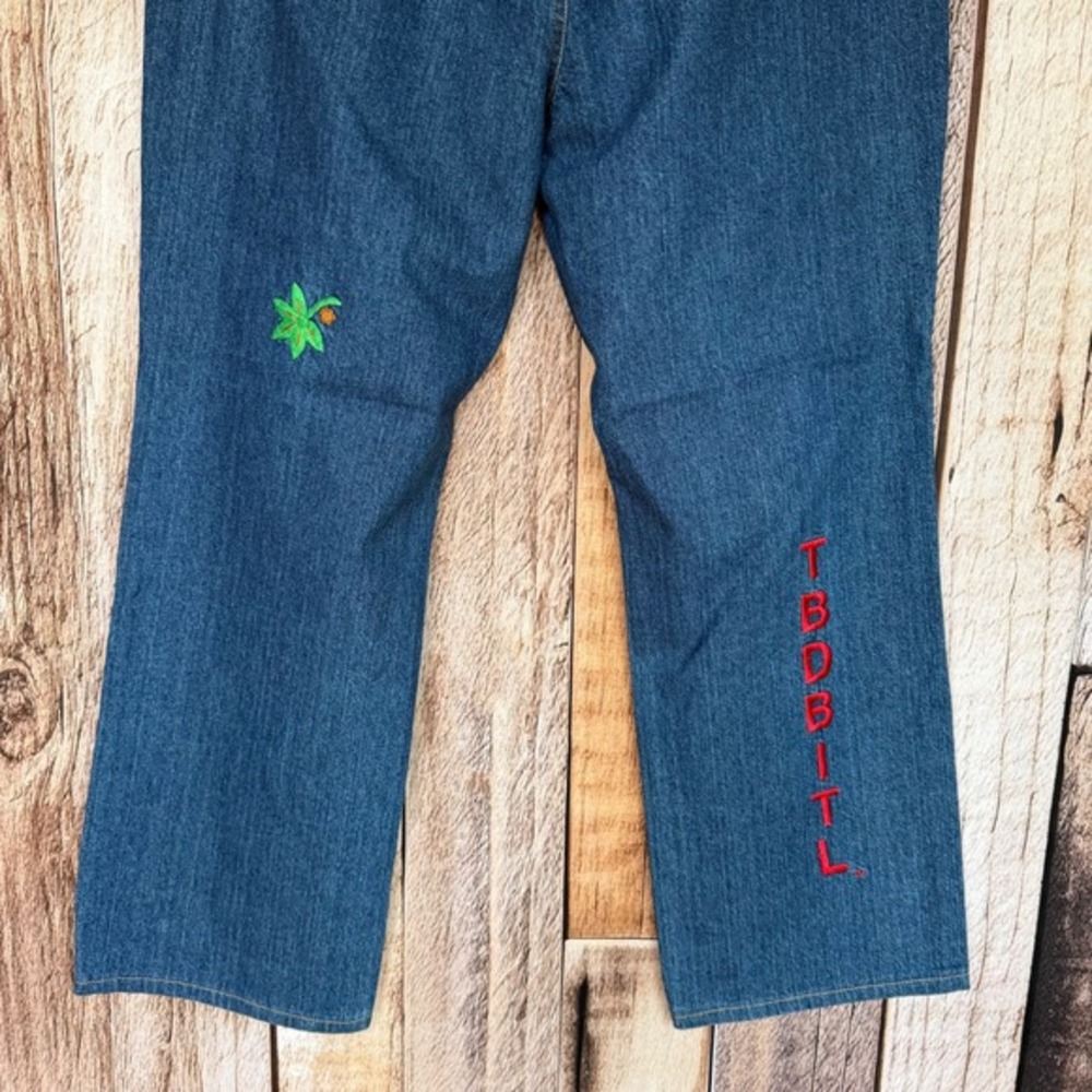 Bellepointe Ohio State Embroidered Statement Jeans Collegiate OSU 2000s Size 16 - Picture 6 of 14